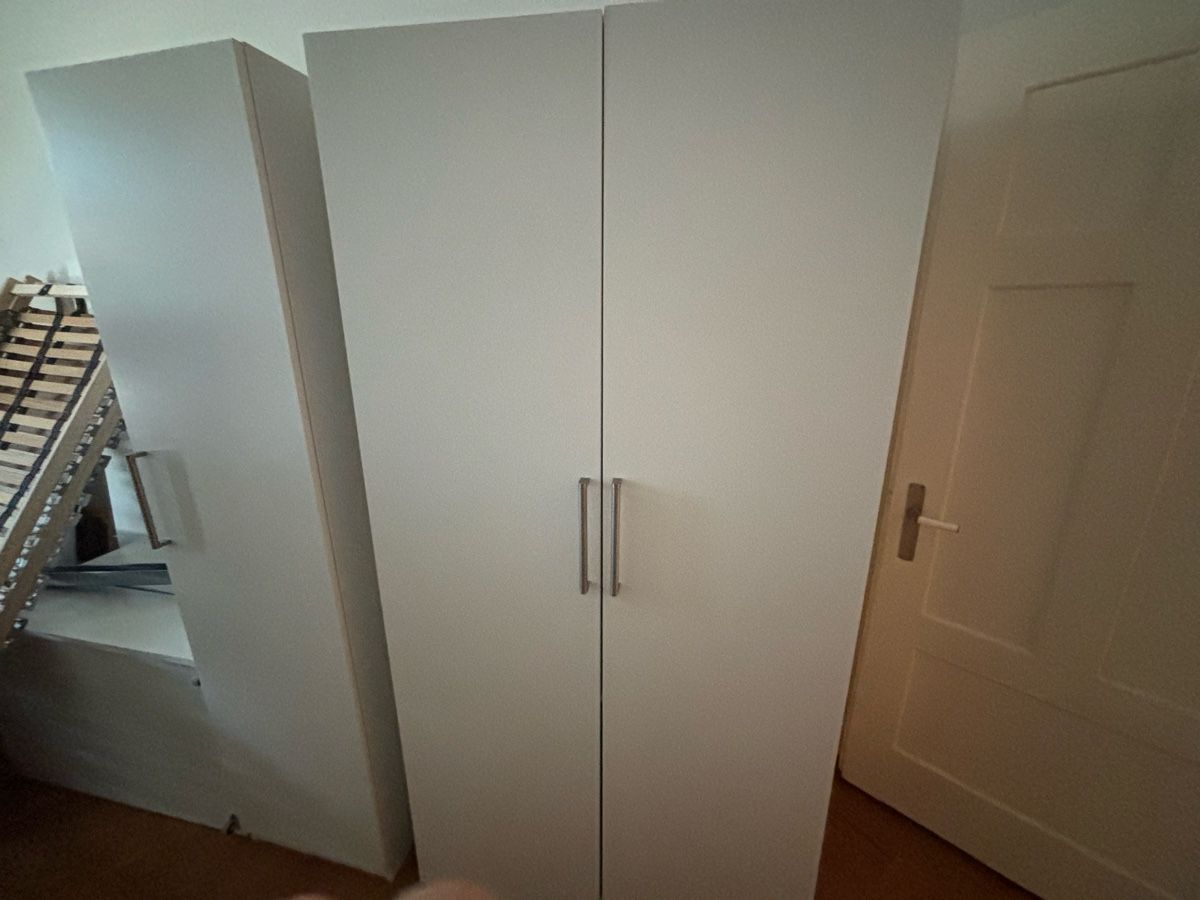 Ikea Garderobe: Wardrobe white 2-door good condition, until 7 August – Gebraucht aus Baden von David_Baden 1