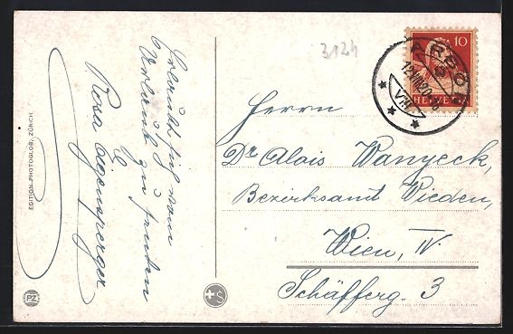 Cartoline postali: Arbon, Teilansicht mit Hotel Couronne, T – Usato da Berlin venduto da bartko-reher 1