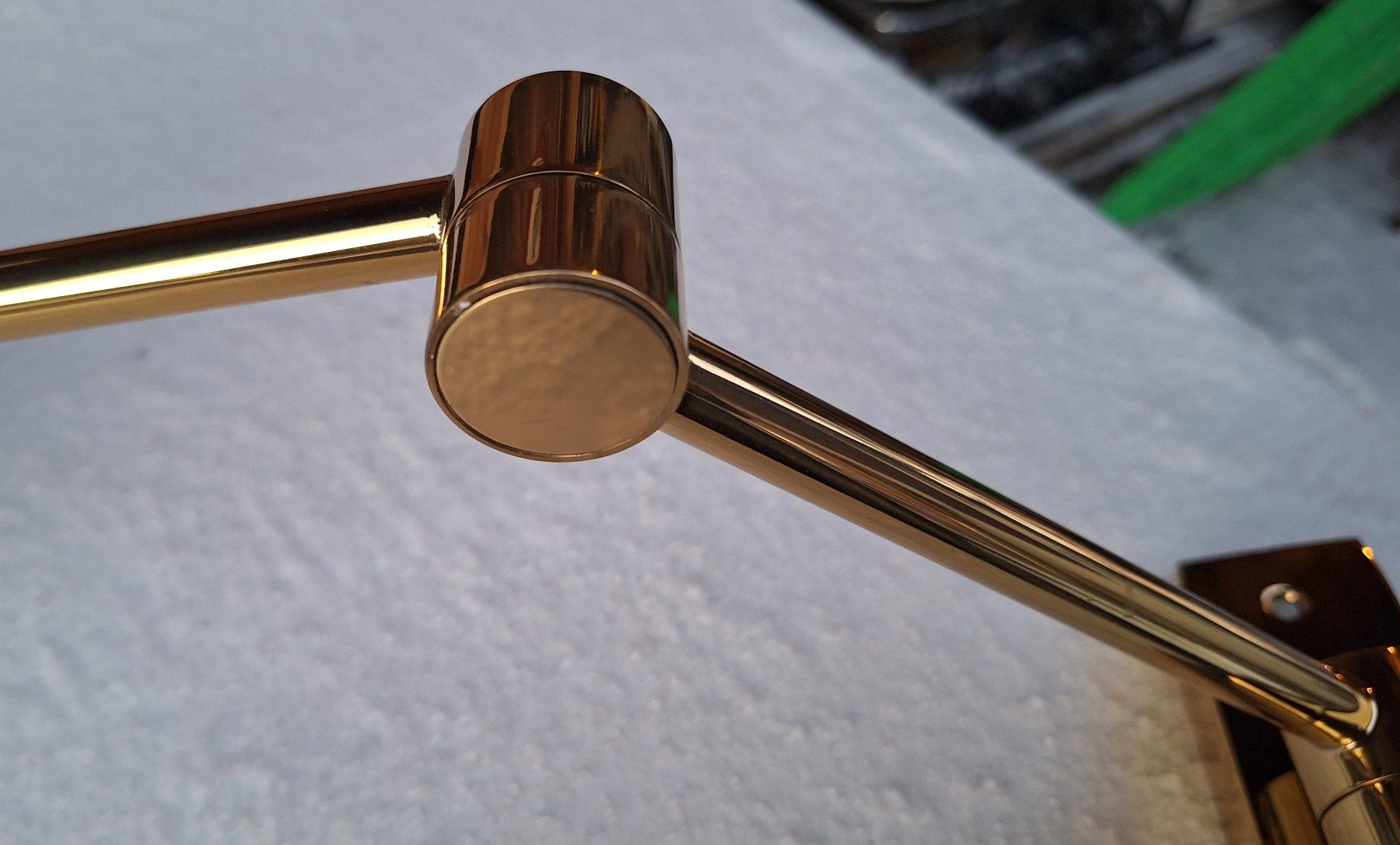 Lampade: Elegante Messing Wandleuchte, verstellbar – Usato da Weinfelden venduto da JoeBaer 3