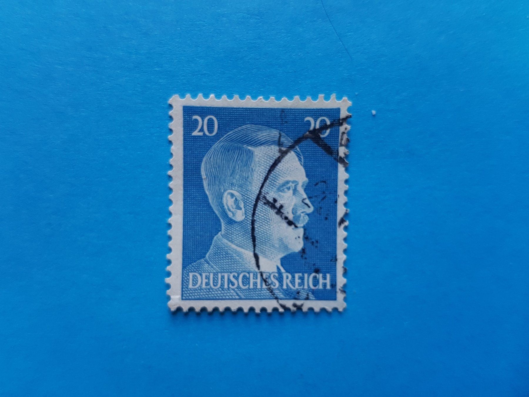 Tutti i francobolli: 20 Pfennig - DR - Hitler - 1941 – Usato da Reinach BL venduto da Dexy62