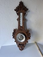 Wetterstation A. Schultheis-Wyss Holz geschnitzt antik