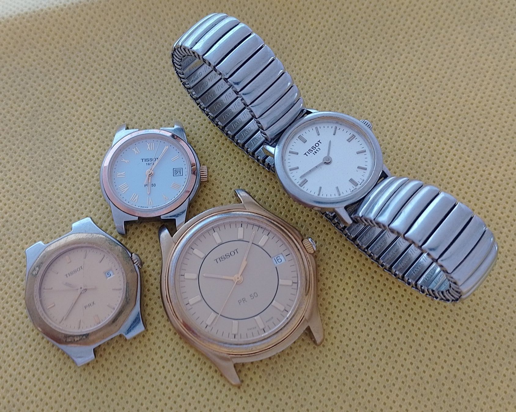 Tissot Uhren Konvolut Diverse Modelle als Ersatzteile (Defekt