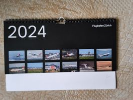 kleiner Jahreskalender Flughafen Zürich 2024