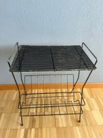 Vintage Zeitungsständer / Magazinhalter Metall Mid-Century
