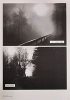 Künstlerplakat Siebdruck  "Vertreiben Nebel Unbewusstes?"