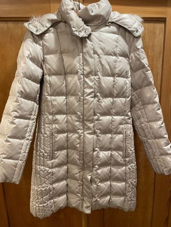 Wintermantel, Daunen, beige, Grösse 40, Top Zustand!