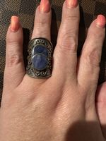 Anello argento e lapislazzuli Gr 58
