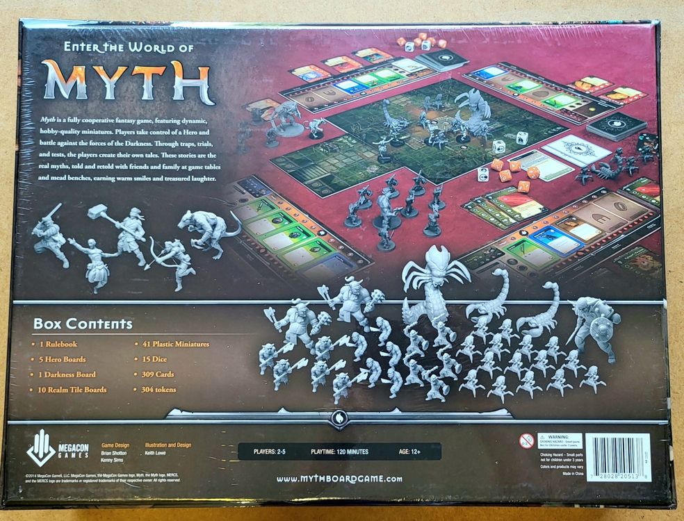 Myth Tabletop Boardgame Brettspiel aus Kickstarter (Neu und ...