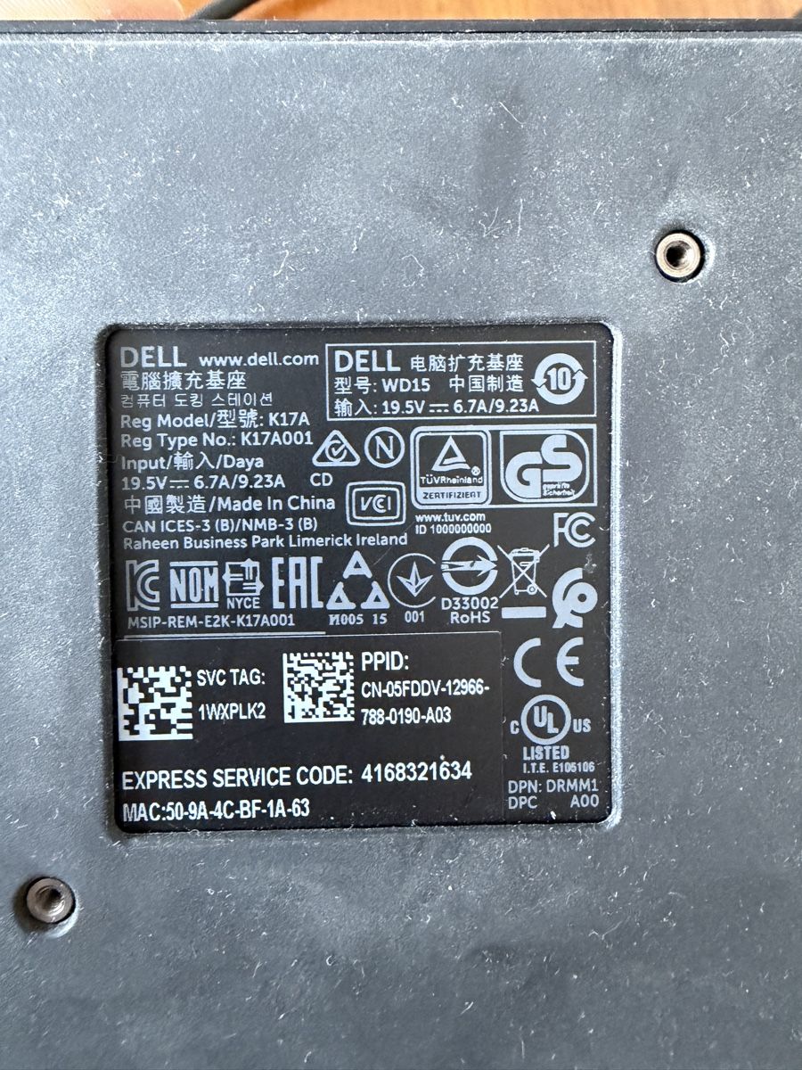 Dell Docking station: Dell WD15 Docking Station gebraucht – Usato da Bern venduto da tscherrigsandro 2