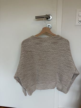 Damen Pullover beige gemustert mit Alpakawolle