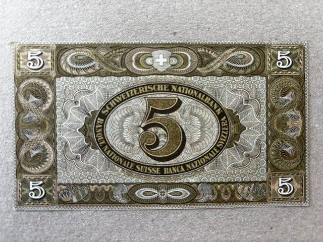 Banconote: 5-Franken-Note von 1951 – Usato da Zürich venduto da Lenine 1