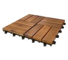 Dalles clipsables bois extérieur 30x30cm 20 pièces