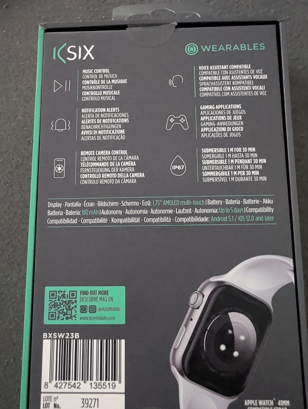 Smartwatch: KSix smartwatch  – Usato da Röschenz venduto da Beng 2