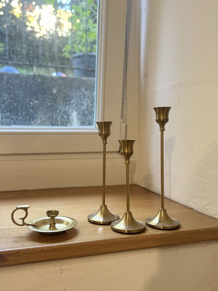 Portacandele: 7 Vintage-Kerzenständer – Usato da Basel venduto da che_mb77
