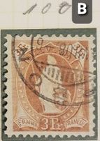 MA376) 100B., Stehende Helvetia Rundstempel Kt. 140.-