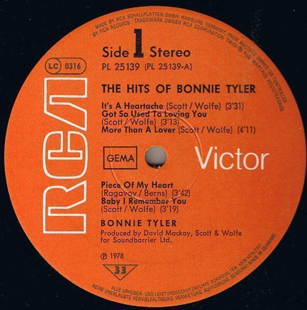 Dischi in vinile: Bonnie Tyler – Nuovo (secondo la descrizione) da Aeschi SO venduto da Stones55 2