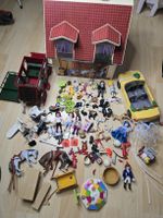 Playmobil Konvolut Figuren Tiere Fahrzeuge Haus
