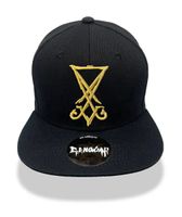 Golden Lucifer Sigil 3D Embroidered Snapback Cap – neu