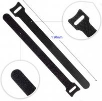 50x Kabelbinder Klettband Nylon Wiederverwendbar