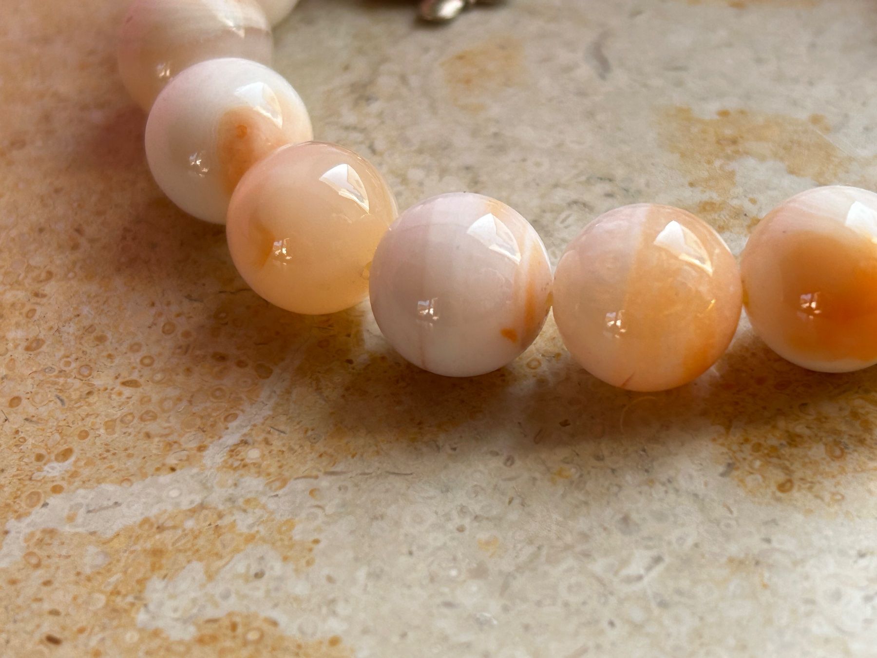 Bracciali & Braccialetti: Armband Achat weiss-orange – Usato da Dittingen venduto da Bellevista 5