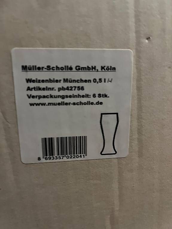 Bicchieri: 6 Weizenbiergläser – Usato da Balsthal venduto da phi_26ff 1