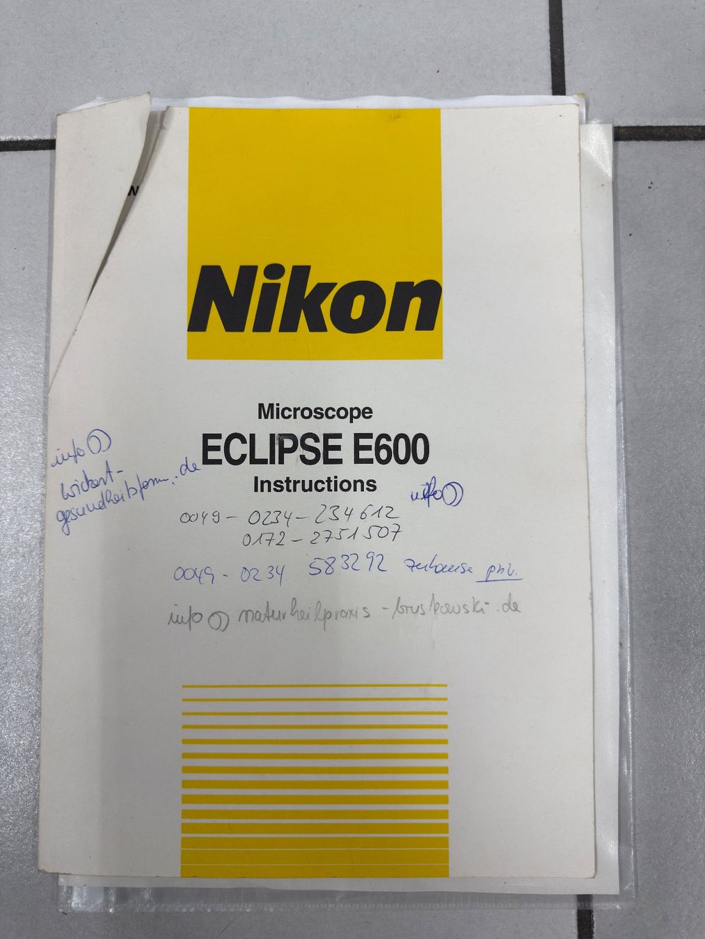 Nikon Mikroskopie: Microscopio Nikon Eclipse E600 con oculari e obiettivi – Gebraucht aus Muralto von FotoGarbani 6