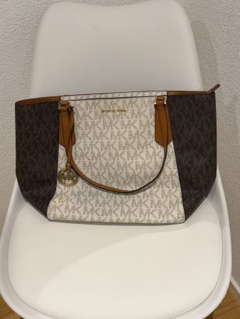 Michael Kors Shopper /  Braun/Weiss – sehr guter Zustand