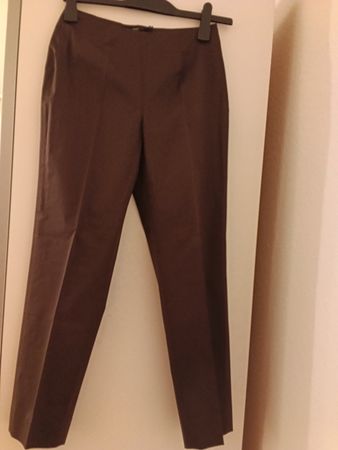 Pantalon  d'été neuf, XS/34 Piazza Sempione, marron,95%coton