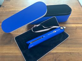 Dyson Corrale Haarglätter blau kaum gebraucht mit Etui