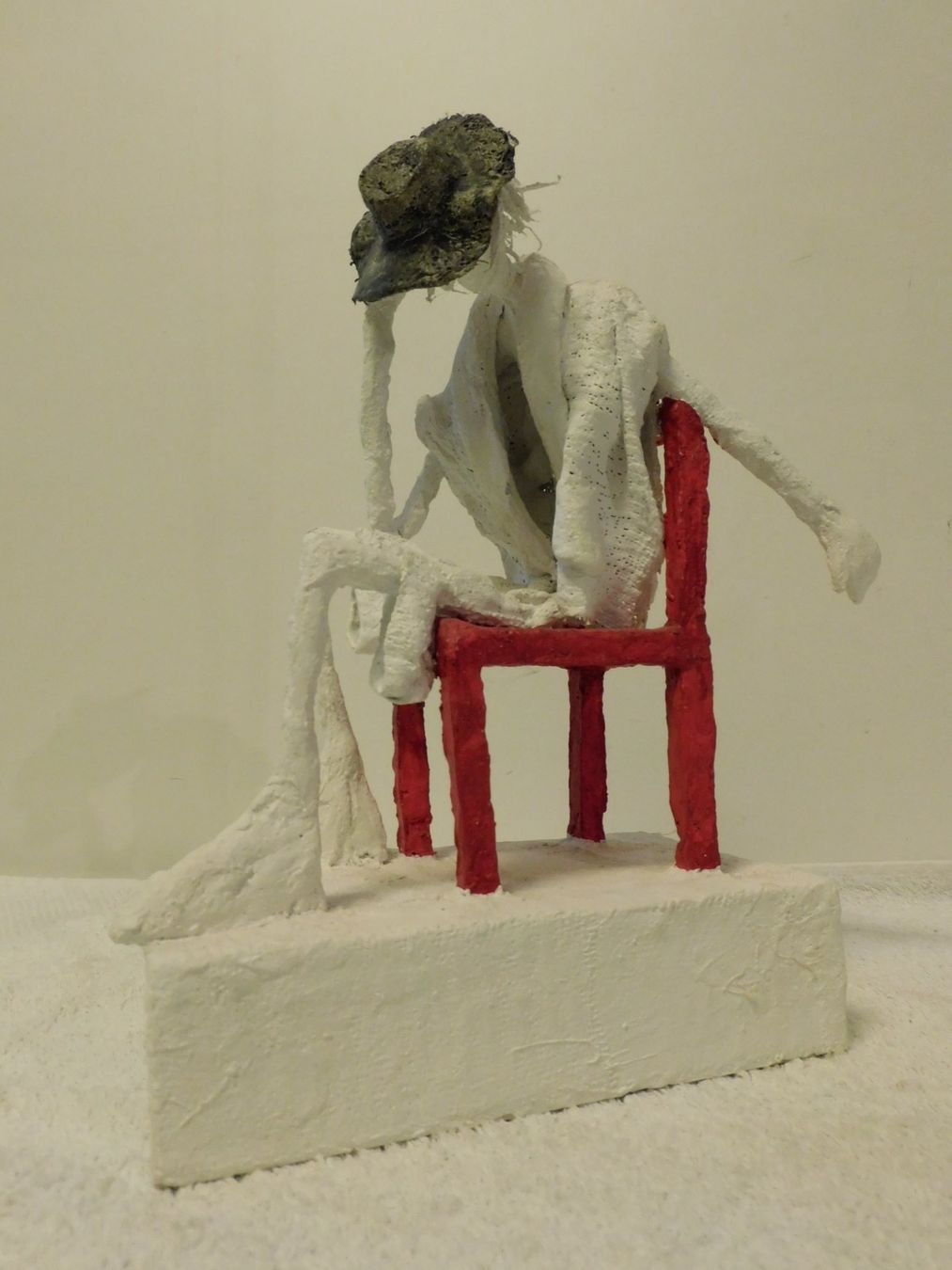 Skulpturen & Statuen: Skulptur "Der Denker", Gips, Handarbeit, Unikat – Gebraucht aus sursee von trilli-tralli 7
