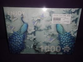 Enjoy Puzzle 1000 pces "Bleu paon"
