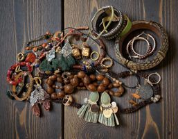 Schmuck Set / Lot Ethno Boho – 35 Artikel – Vintage