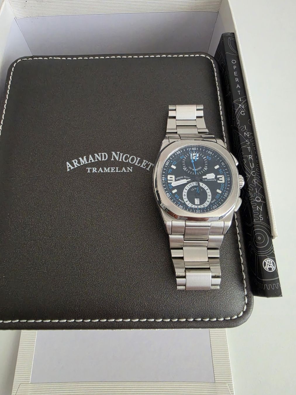 Swiss Uhren: armband Nicolet Automatic Chronograph Swiss Made  – Gebraucht aus Basel von Afghan1234 3