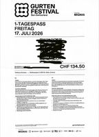  Gurtenfestival Freitag Ticket