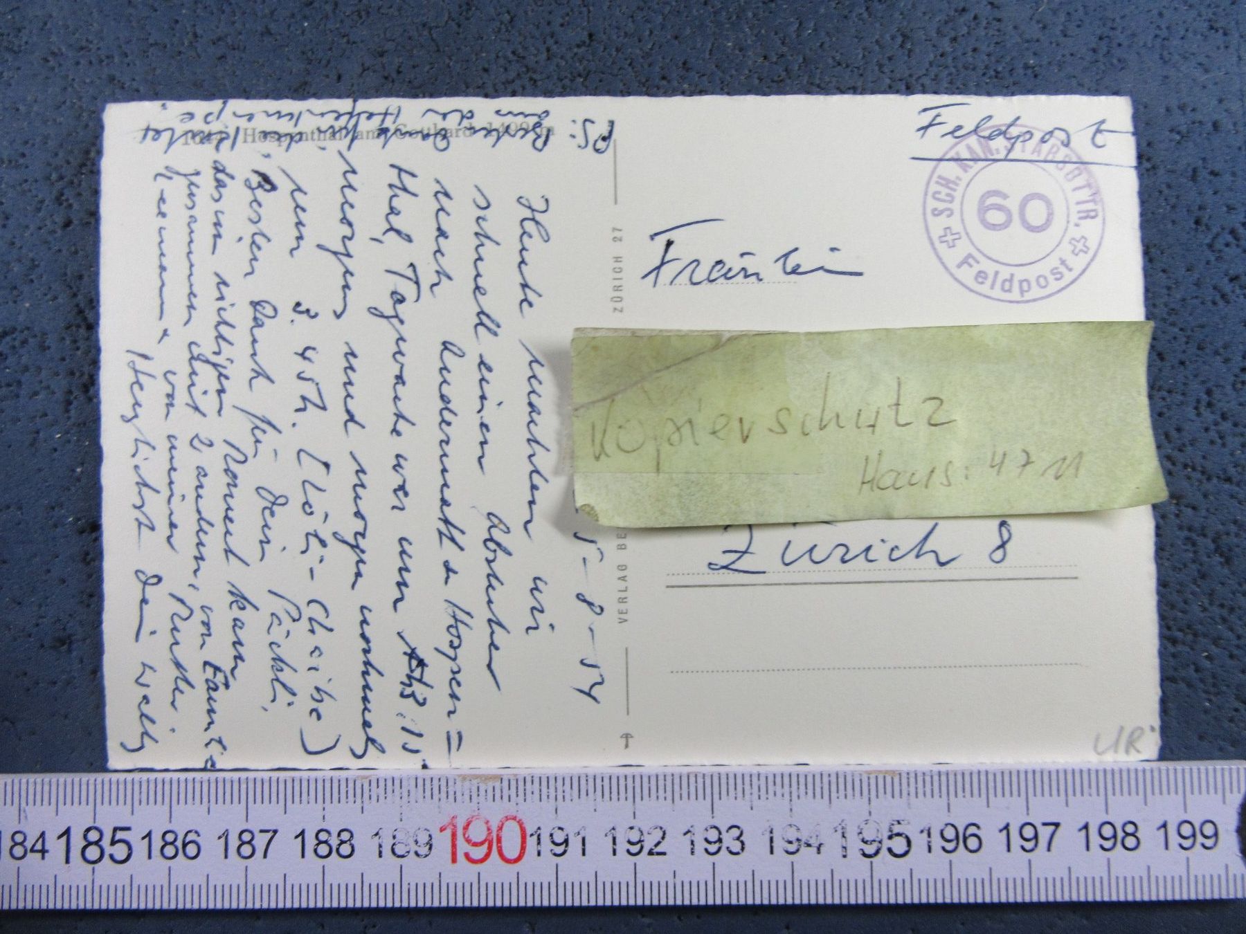 Cartoline postali: HOSPENTHAL  URI AK 1954 – Usato da Ettingen venduto da Hausi4711 2