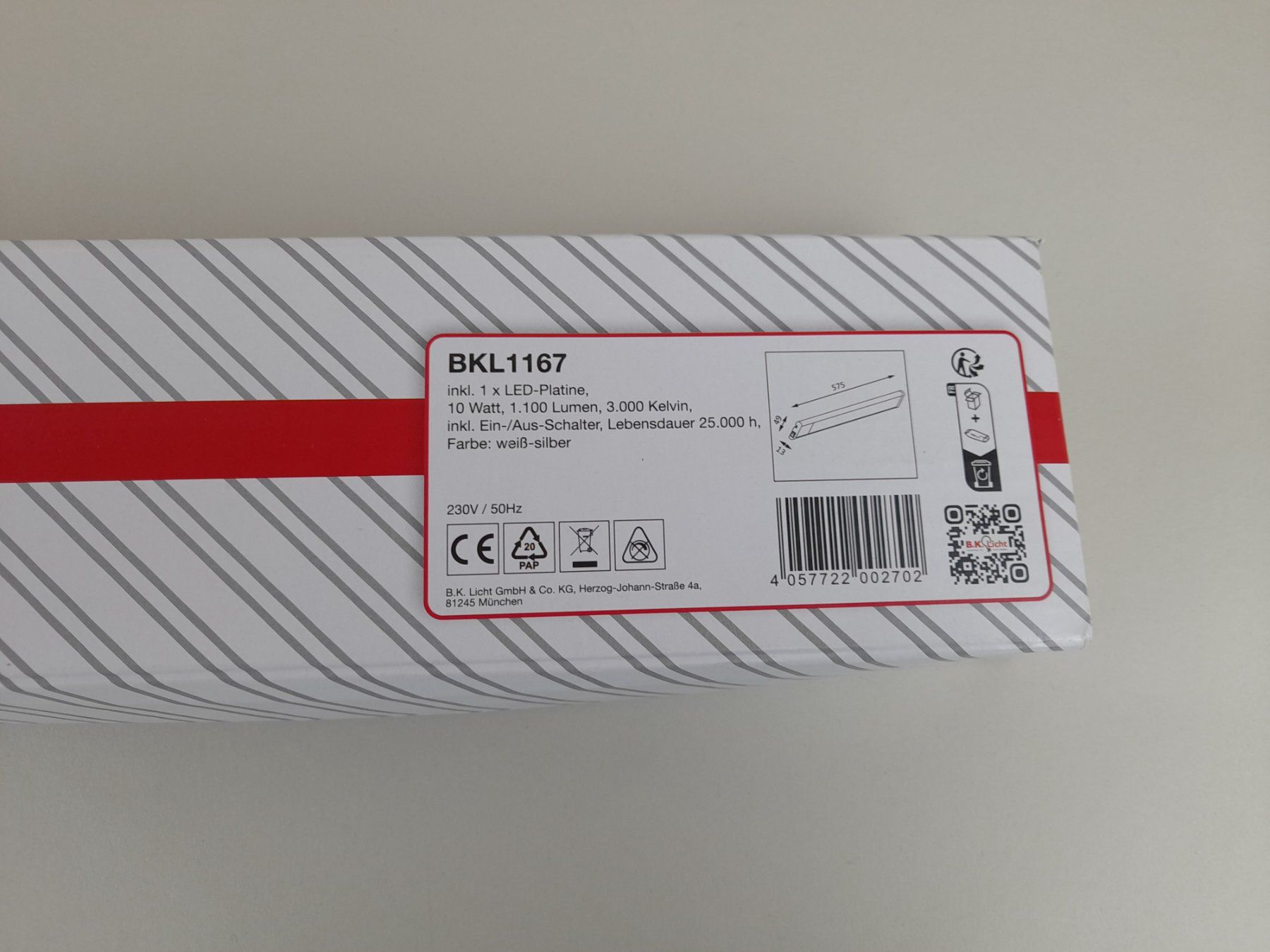 Lampade: B.K. LICHT LED Unterbau-Leuchte – Nuovo (secondo la descrizione) da Liebefeld venduto da Restwert_Liebefeld 1
