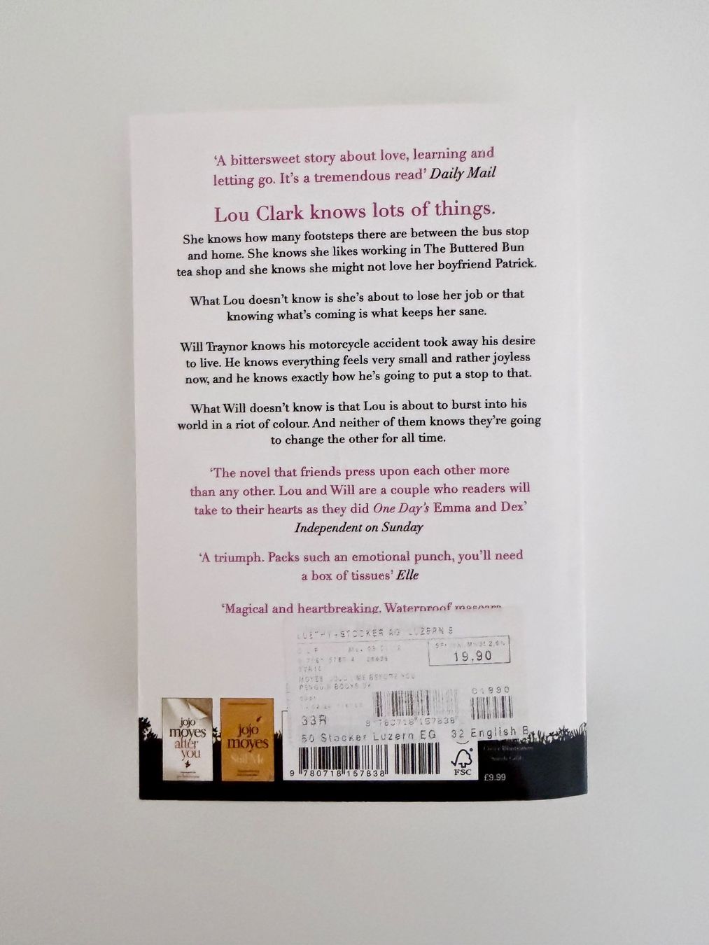 Libri: Jojo Moyes Me Before You 10th Anniversary Edition – Usato da Luzern venduto da mani032 1