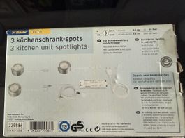 2x3 Kitchen Cabinet Spotlights - Matt Metal, Easy Install -