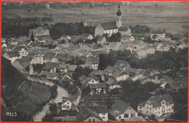 MELS gel.1918 nach Reinach - schöne Stempel und Frankatur