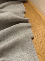 Kaschmir Stoff Meterware Wolle Mantel Blazer Anzug grau