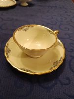 Thomas Bavaria Vintage Porzellan Tasse mit Untertasse – Gold
