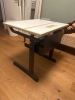 Kinderschreibtisch weiss Metallgestell