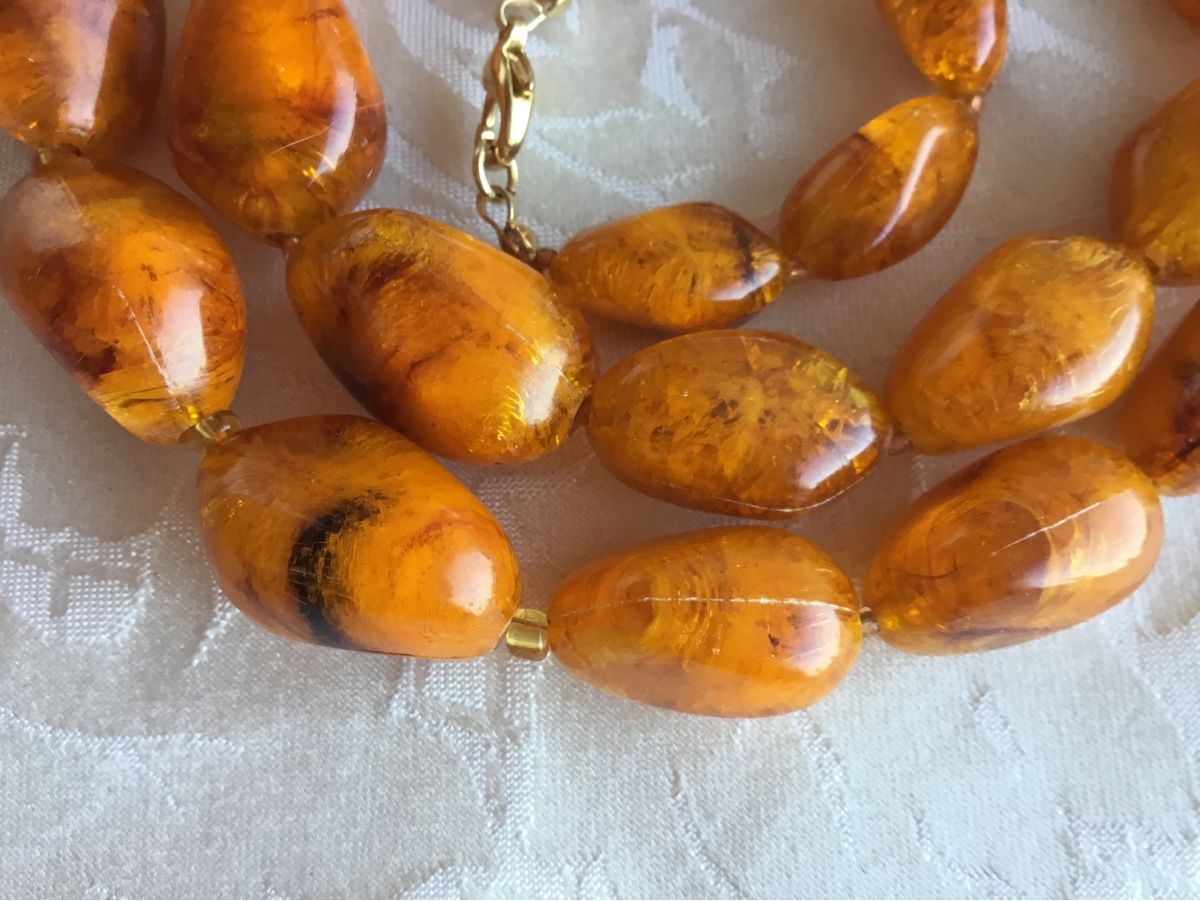 Catenine: Alte Bernstein? Kette – Usato da St. Gallen venduto da chamilla 3