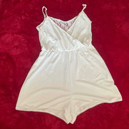Spitze Jumpsuit Weiss/Creme