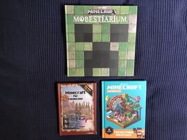 Minecraft Bücher Set: Mobestiarium, Entdecker, Freizeitpark