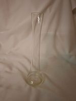 Schlanke Blumenvase aus Klarglas 30cm hoch