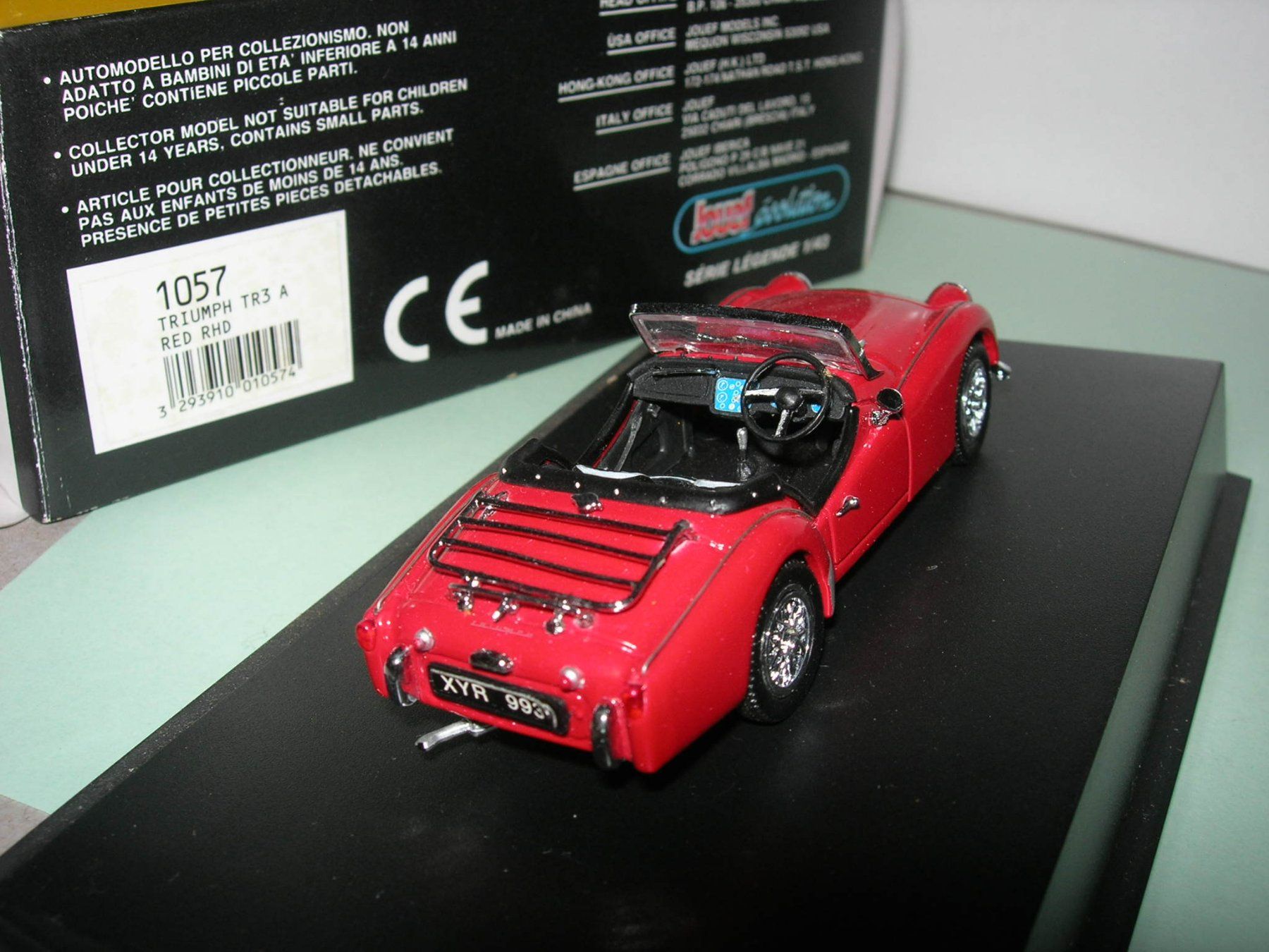 Renault Modellini d'auto: Triumph TR 3A  rot * Jouef evolution 1:43 – Nuovo e nell'imballaggio originale da Hornussen venduto da Amw 2
