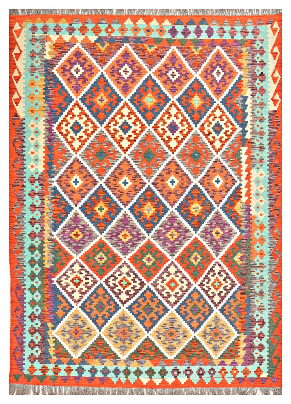 Kelim Tappeti: Oriente Kelim Teppich 170x240 Cm – Nuovo e nell'imballaggio originale da Lahore venduto da Fairways79 2