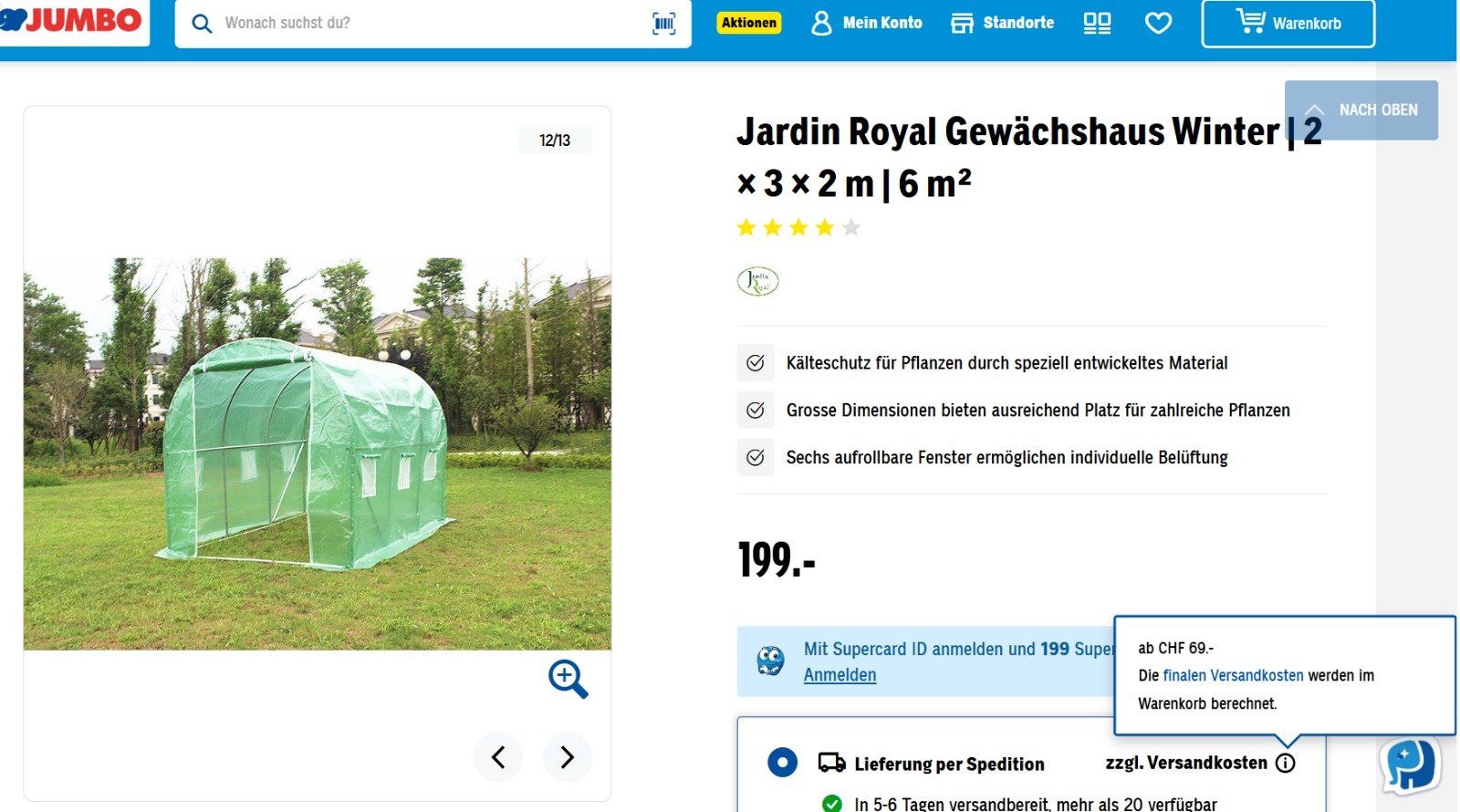 Casette da giardino & serre: Gewächshaus – Nuovo e nell'imballaggio originale da Thun venduto da rom_f6yk 2