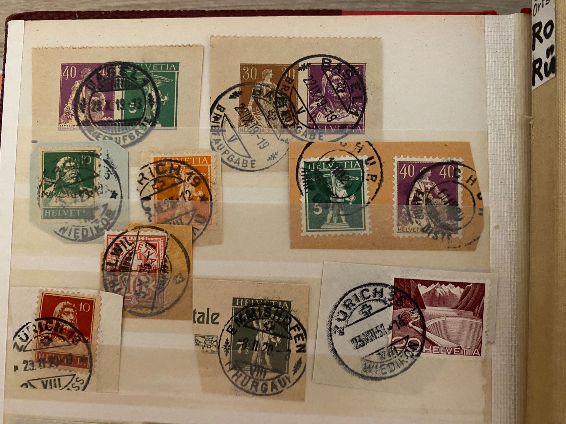 Alle Briefmarken: Alte  Briefmarken schweiz – Gebraucht aus matten b. interlaken von jfran17 1